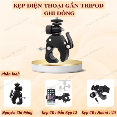 Kẹp Điện Thoại Tripod Đa Năng Livestream Ghi Hành Trình Xe Máy - 39.000đ 2