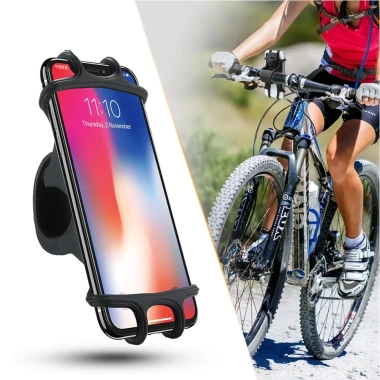 Kẹp điện thoại xe đạp silicon siêu bền, không trầy xước, giá chỉ 49.980đ 2