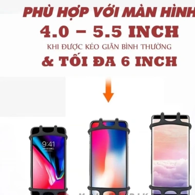Kẹp điện thoại xe đạp silicon siêu bền, không trầy xước, giá chỉ 49.980đ 5