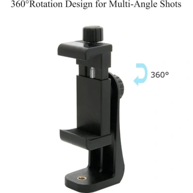 Kẹp Điện Thoại xoay 360 gắn Tripod - Chân máy ảnh tiện dụng, giá 17.000 3