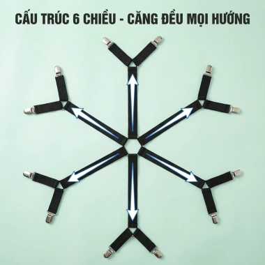 Kẹp Ga Giường Chống Xê Dịch Cố Định, Drap 6 Chiều Chống Rách, Đệm Phẳng - 68.000₫ 4 Kẹp Ga Giường Chống Xê Dịch Cố Định, Drap 6 Chiều Chống Rách, Đệm Phẳng - 68.000₫ 4