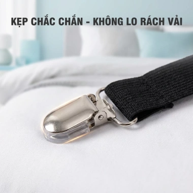 Kẹp Ga Giường Chống Xê Dịch Cố Định, Drap 6 Chiều Chống Rách, Đệm Phẳng - 68.000₫