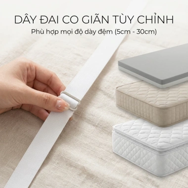 Kẹp Ga Giường Chống Xê Dịch Cố Định, Drap 6 Chiều Chống Rách, Đệm Phẳng - 68.000₫