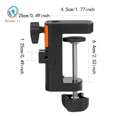 Kẹp gắn bàn Dovewill - Giá đỡ micro chắc chắn, cánh tay đa năng, chỉ 107.800₫