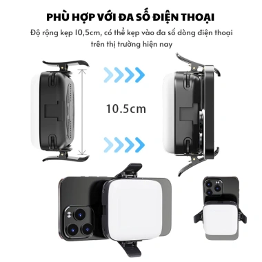 Kẹp gắn đèn LED mini mặt sau điện thoại - Đèn sáng mạnh, dễ lắp, chỉ 30.000đ