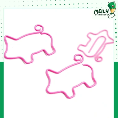 Kẹp giấy heo hồng ngộ nghĩnh K02 VPP MEILY - Trang trí Journal, giá 3.500 VND