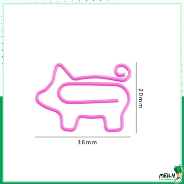 Kẹp giấy heo hồng ngộ nghĩnh K02 VPP MEILY - Trang trí Journal, giá 3.500 VND 3