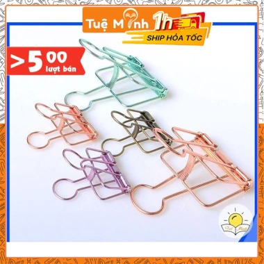 Kẹp giấy kim loại đa màu K01 – Phụ kiện decor Planner Bullet Journal, giảm giá 10.000đ 2