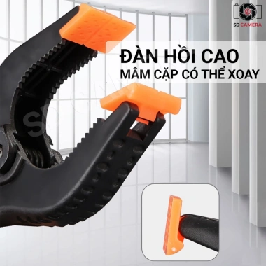 Kẹp giữ cố định cho flash, tripod, gỗ, ống nước - Chắc chắn, bền cao, 5.500₫