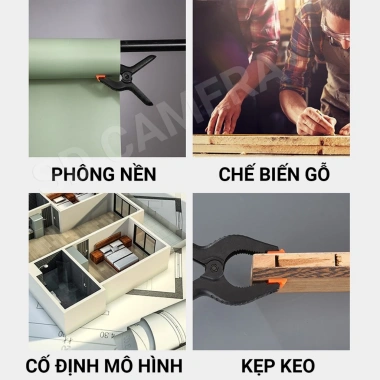 Kẹp giữ cố định cho flash, tripod, gỗ, ống nước - Chắc chắn, bền cao, 5.500₫