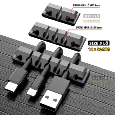 Kẹp Giữ Dây Cáp Hamart Siêu Dính Acrylic - Cố Định Dây Sạc Điện Thoại & Laptop, Chống Rối, Giá 9.900₫ 10 Kẹp Giữ Dây Cáp Hamart Siêu Dính Acrylic - Cố Định Dây Sạc Điện Thoại & Laptop, Chống Rối, Giá 9.900₫ 10
