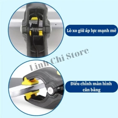 Kẹp giữ màn hình điện thoại màu đen - ép kính bảo vệ, chắc chắn, giá 18.000đ
