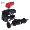 Kẹp hợp kim nhôm thời trang, tay đôi 1/4-3/8, lỗ gắn điện thoại, camera, đèn LED, mic - giá chỉ 91.229 VND 3