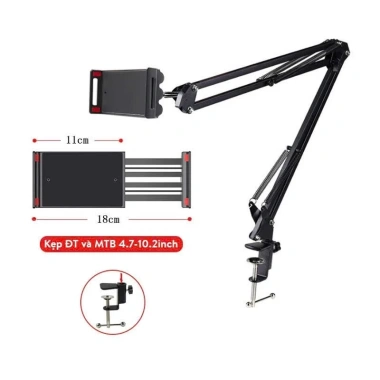 Kẹp iPad đa năng 95.000đ - Đỡ điện thoại, kẹp cạnh bàn, cạnh giường, xoay 360° 8 Kẹp iPad đa năng 95.000đ - Đỡ điện thoại, kẹp cạnh bàn, cạnh giường, xoay 360° 8