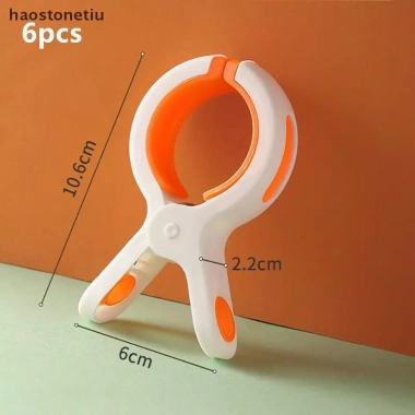 Kẹp Khăn Đi Biển NS 3/6 chiếc - Chống Gió, Nhựa, Tái Sử Dụng, Giặt Được 10