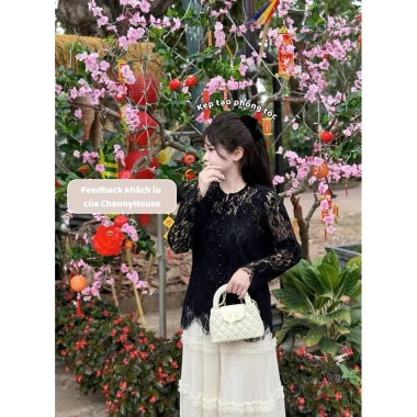Kẹp làm phồng tóc nơ nhung đen HNH 4 size - Phù hợp mọi độ dày, 130k - ChannyHouse