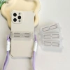 Kẹp lưng điện thoại trong suốt Qiuwu điều chỉnh - Khung cố định, giá 39.490₫