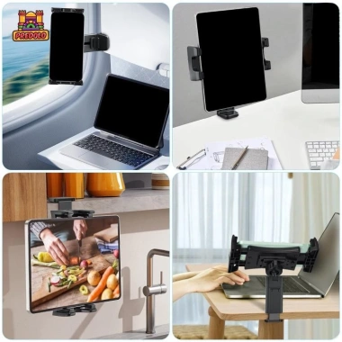 Kẹp máy tính bảng xoay 360 - Giá đỡ đa năng cho điện thoại, máy bay du lịch, giảm còn 196.900₫ 2