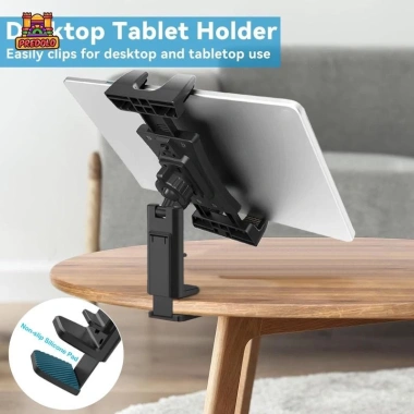 Kẹp máy tính bảng xoay 360 - Giá đỡ đa năng cho điện thoại, máy bay du lịch, giảm còn 196.900₫ 3