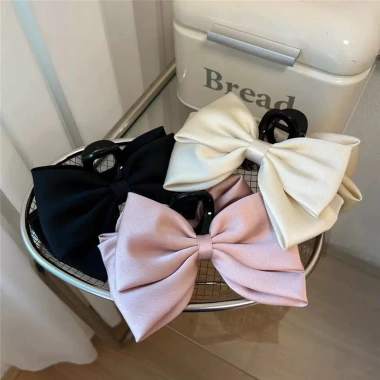 Kẹp Nơ Lụa Satin 13cm Siêu Lớn - Che Hết Tóc, Giá Ưu Đãi 130k 4