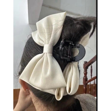 Kẹp Nơ Lụa Satin 13cm Siêu Lớn - Che Hết Tóc, Giá Ưu Đãi 130k 8