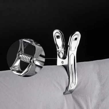 Kẹp phơi quần áo chăn màn Inox 304 mềm - Kẹp Càng Cua đa năng, giá chỉ 5.000đ 5