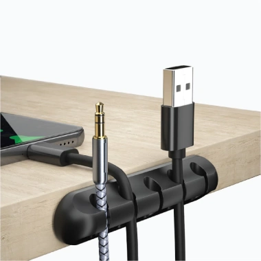 Kẹp Silicon Keo 3M Tự Dính D15 – Giữ dây sạc, tai nghe, cáp gọn, chỉ 11.900₫ 9