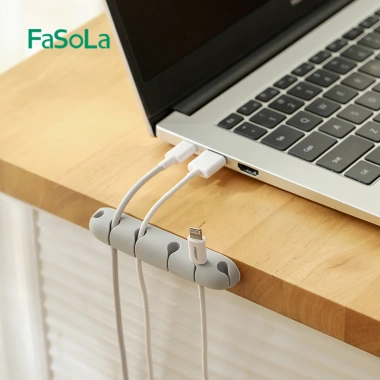 Kẹp silicone giữ đầu cáp sạc FASOLA FSLYF-156 - Siêu bền, dẻo, Giá 28.000₫