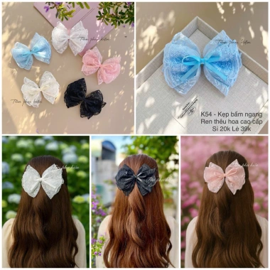 Kẹp sừn bấm & nơ cao cấp size lớn phom rộng - Giá chỉ 42.000₫ Tũn 3 Kẹp sừn bấm & nơ cao cấp size lớn phom rộng - Giá chỉ 42.000₫ Tũn 3