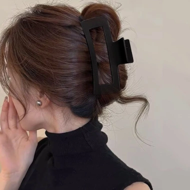 Kẹp tóc acrylic đen 15cm - Kẹp càng cua to Hàn Quốc thời trang nữ, giá ưu đãi 7.000đ 3