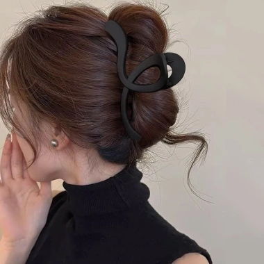 Kẹp tóc acrylic đen 15cm - Kẹp càng cua to Hàn Quốc thời trang nữ, giá ưu đãi 7.000đ 7