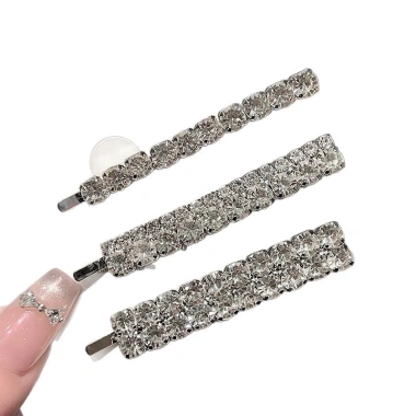Kẹp Tóc Bạc Y2K Cá Tính Cặp Nơ Thời Trang Phụ Kiện Tóc Nữ Giá 20.250đ