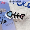 Kẹp tóc barrettes xương cá Hàn Quốc Onetimingfine – Cá heo hoạt hình mùa hè ngộ nghĩnh 2
