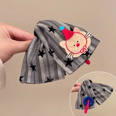 Kẹp tóc cá mập bản to đính nơ vải caro gấu phong cách Hàn Quốc, chỉ 59.000đ Tana Storee