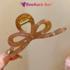 Kẹp tóc cá mập Hàn Quốc 13cm Nơ ngọc trai lớn chuẩn loại 1 giữ chắc 2