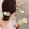 Kẹp tóc càng cua 3 răng cho búi tròn nữ – Đính nơ và hoa, tiện lợi, dễ dùng, giá chỉ 20.200đ 4
