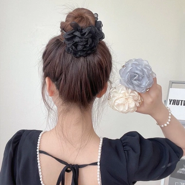 Kẹp tóc càng cua 3 răng cho búi tròn nữ – Đính nơ và hoa, tiện lợi, dễ dùng, giá chỉ 20.200đ 7