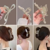 Kẹp tóc càng cua kim loại sang trọng, đính đá tinh xảo giá ưu đãi 32.000₫ 6