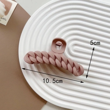 Kẹp Tóc Càng Cua Màu Trơn Dày Dặn - Sang Trọng Phong Cách Hàn Quốc Nữ