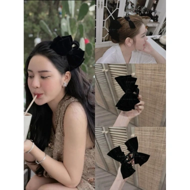 Kẹp tóc cao cấp nơ full nhung xinh - Đẹp sang, chắc chắn, giảm còn 92.556₫