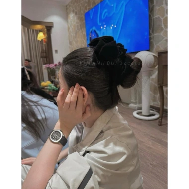 Kẹp tóc cao cấp nơ full nhung xinh - Đẹp sang, chắc chắn, giảm còn 92.556₫