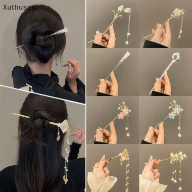 Kẹp tóc cổ điển Trung Quốc handmade hoa ngôi sao tươi, quyến rũ cho nữ - Giá ưu đãi