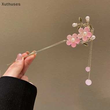 Kẹp tóc cổ điển Trung Quốc handmade hoa ngôi sao tươi, quyến rũ cho nữ - Giá ưu đãi
