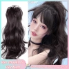 Kẹp tóc công chúa Y2K 40cm lông tơ sóng cao, đuôi ngựa xoăn nửa buộc, nối dài, giảm giá 52.066 VND