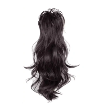 Kẹp tóc công chúa Y2K 40cm lông tơ sóng cao, đuôi ngựa xoăn nửa buộc, nối dài, giảm giá 52.066 VND