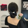 Kẹp tóc đen hình nơ đính hoa trà trắng thời trang cho nữ - Giá ưu đãi 41.450₫ 3