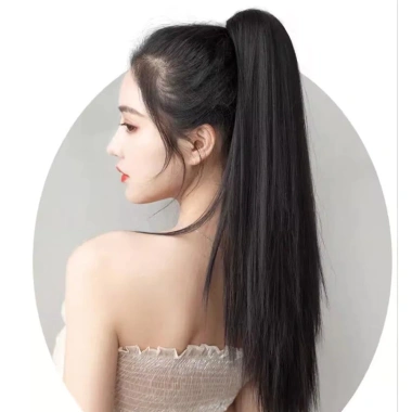 Kẹp tóc giả 45cm đuôi ngựa thẳng - Tăng khối lượng tóc cho nữ & bé gái, chỉ 39.600₫