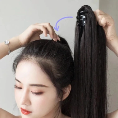 Kẹp tóc giả 45cm đuôi ngựa thẳng - Tăng khối lượng tóc cho nữ & bé gái, chỉ 39.600₫ 4 Kẹp tóc giả 45cm đuôi ngựa thẳng - Tăng khối lượng tóc cho nữ & bé gái, chỉ 39.600₫ 4