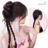 Kẹp tóc giả 60cm Cô Gái Tự Nhiên Lông Tơ Hoa Bud Bóng Bím Đuôi Ngựa Xoắn Bím - 70.584 VND 5