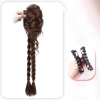 Kẹp tóc giả 60cm Cô Gái Tự Nhiên Lông Tơ Hoa Bud Bóng Bím Đuôi Ngựa Xoắn Bím - 70.584 VND 6